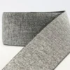 Glitter Elastiek - Zilver/Zwart - 25 mm