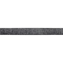 Glitter Elastiek - Zilver/Zwart - 20 mm