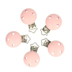Houten Speenklem - Licht Roze