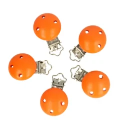 Houten Speenklem Middel - Oranje