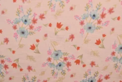 Hydrofiel - Colorful Flowers on Old Pink