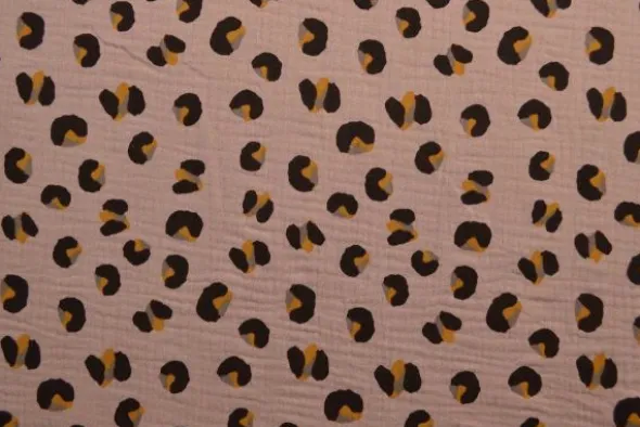 Hydrofiel - Leopard Spots - Dark Old Pink