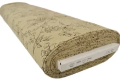 Hydrofiel - Sketch of Flowers on Beige