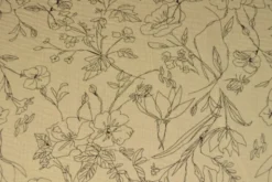 Hydrofiel - Sketch of Flowers on Beige