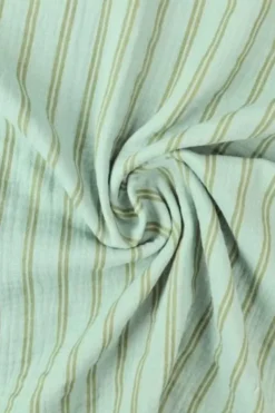 Hydrofiel - Taupe Stripes on Light Mint