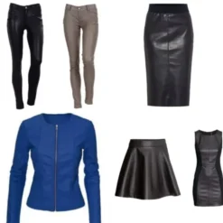 Imitatie Leer Stretch - Zwart