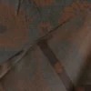jacquard gobelin - Big Brown Flowers on Steelblue