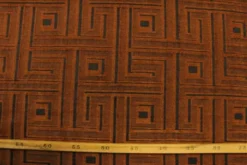 Jacquard Gobelin - Black/Rusty Graphic Blocks
