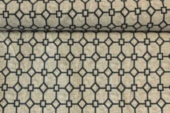 Jacquard Gobelin - Blue/ Light Grey Design