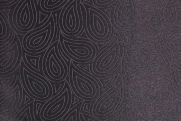 jacquard gobelin - Deep Steelblue Leaves