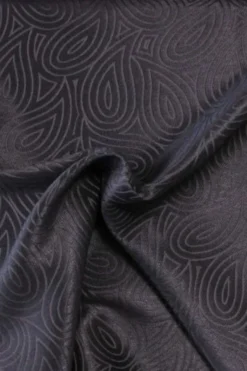 jacquard gobelin - Deep Steelblue Leaves