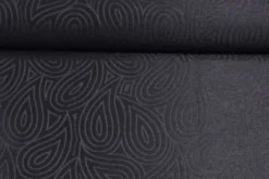 jacquard gobelin - Deep Steelblue Leaves