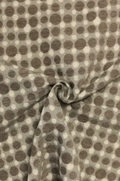 Jacquard Gobelin - Grey and White Dots