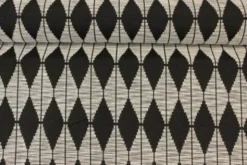Jacquard Gobelin - Off White/Black Design