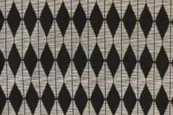 Jacquard Gobelin - Off White/Black Design