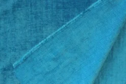 Jacquard Gobelin - Petrol Blue Velvet Stripes