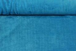 Jacquard Gobelin - Petrol Blue Velvet Stripes