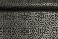 Jacquard Gobelin - Silver Art on Black