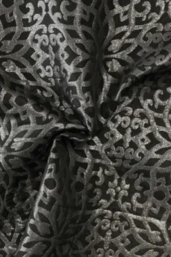 Jacquard Gobelin - Silver Art on Black