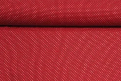 Jacquard Gobelin - White Dots on Red