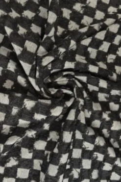 Jeans - Frayed Checks - Black