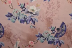 Jogging - Birds and Flowers on Old Pink