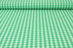 Katoen - Boerenruit Groot 6.5mm - Grasgroen