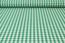 Katoen - Boerenruit Groot 6.5mm - Groen