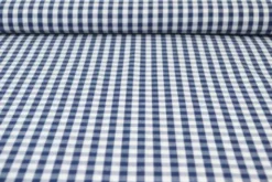Katoen - Boerenruit Groot 6.5mm - Navy