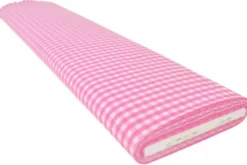Katoen - Boerenruit Groot 6.5mm - Roze