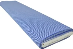 Katoen - Boerenruit Klein 2.5mm - Blauw