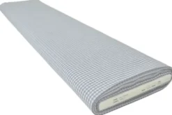 Katoen - Boerenruit Klein 2.5mm - Grijs