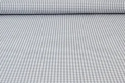 Katoen - Boerenruit Klein 2.5mm - Grijs