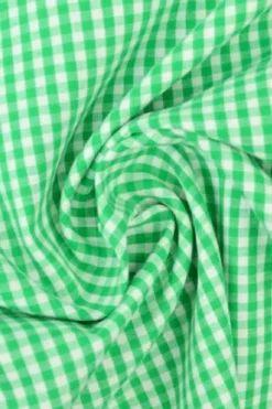 Katoen - Boerenruit Klein 2.5mm - Grasgroen
