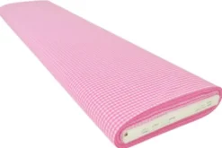 Katoen - Boerenruit Klein 2.5mm - Roze