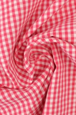 Katoen - Boerenruit Klein 2.5mm - Zacht Rood