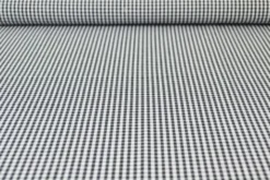 Katoen - Boerenruit Klein 2.5mm - Zwart