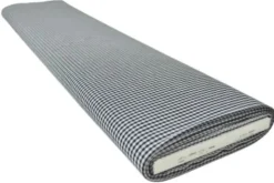 Katoen - Boerenruit Klein 2.5mm - Zwart