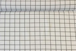 Katoen Canvas - Big Cubes Off White/Black