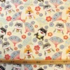 Katoen Canvas - Dogs in Japan Gold Touche on Vanilla