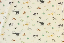 Katoen Canvas - Zoo Animal Drawing on White