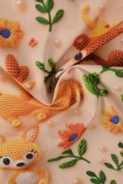 Katoen - Crochet Animals, Flowers and Pearls on Soft Sand