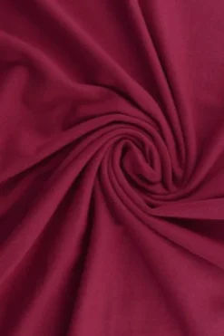Katoenen Tricot framboos rood - 29