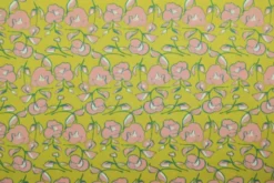 Katoen - Flower Fun Mustard