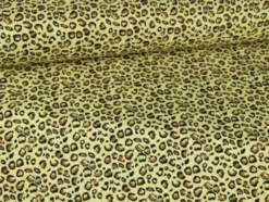Katoen - Katoen: Beige/Taupe Panter