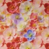 Katoen - Pink/Lavender/White Digital Sweet Flowers