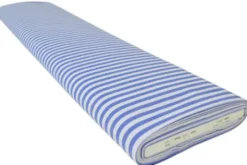 Katoen - Strepen Groot 6.5mm - Blauw