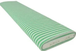 Katoen - Strepen Groot 6.5mm - Grasgroen 10