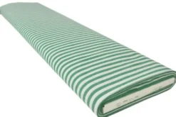 Katoen - Strepen Groot 6.5mm - Groen