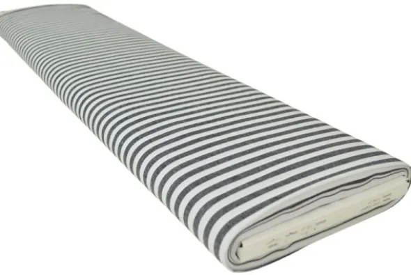 Katoen - Strepen Groot 6.5mm - Zwart 13